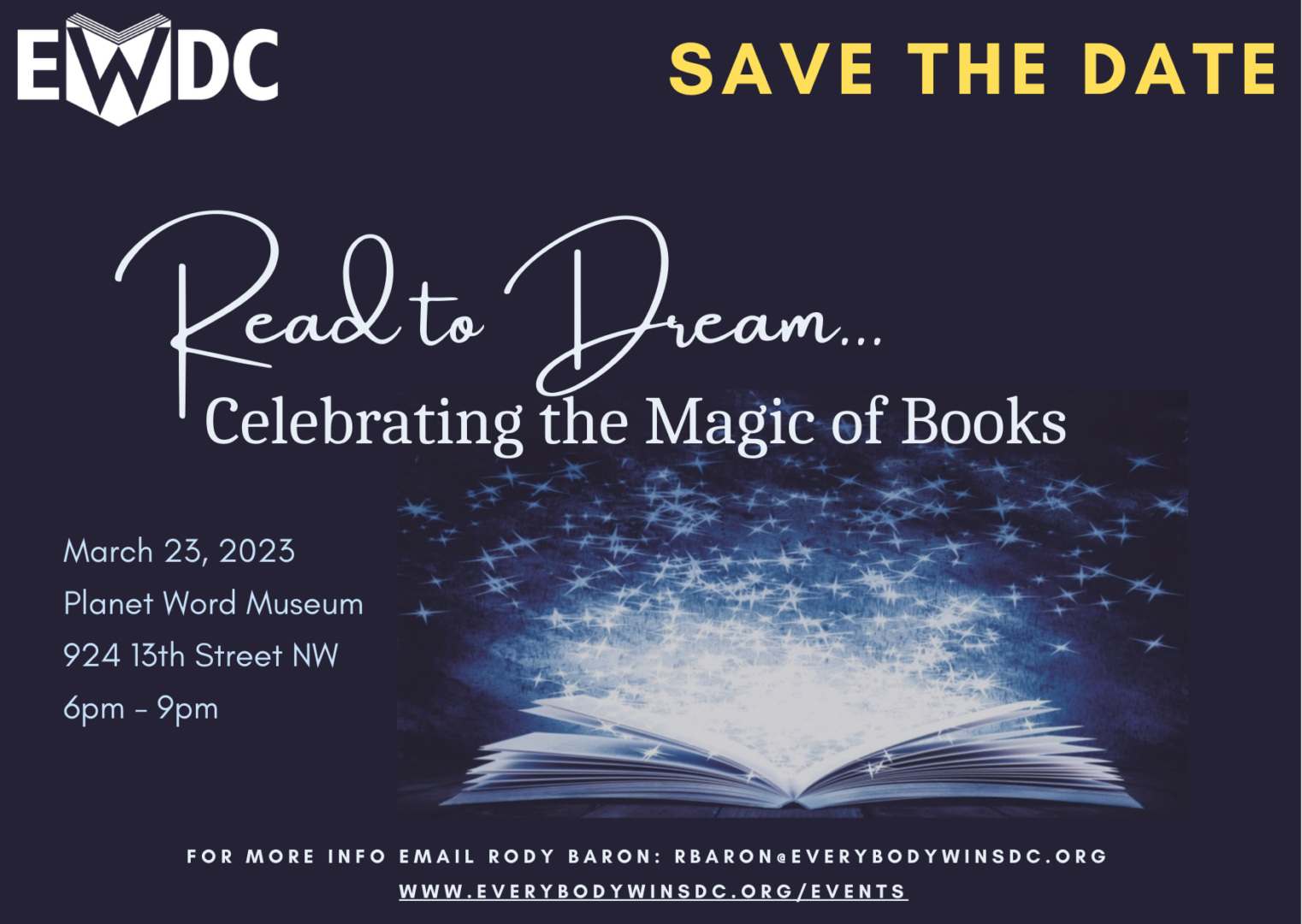 Read to Dream 2023 - Save the Date (for website)
